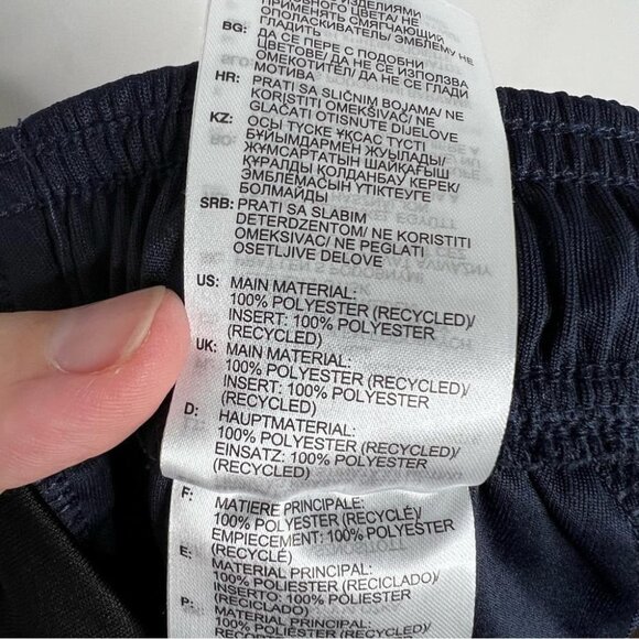 Adidas Mens Size Small Aeroready Athletic Shorts Navy Blue Red 3 Stripes NEW - Picture 9 of 14